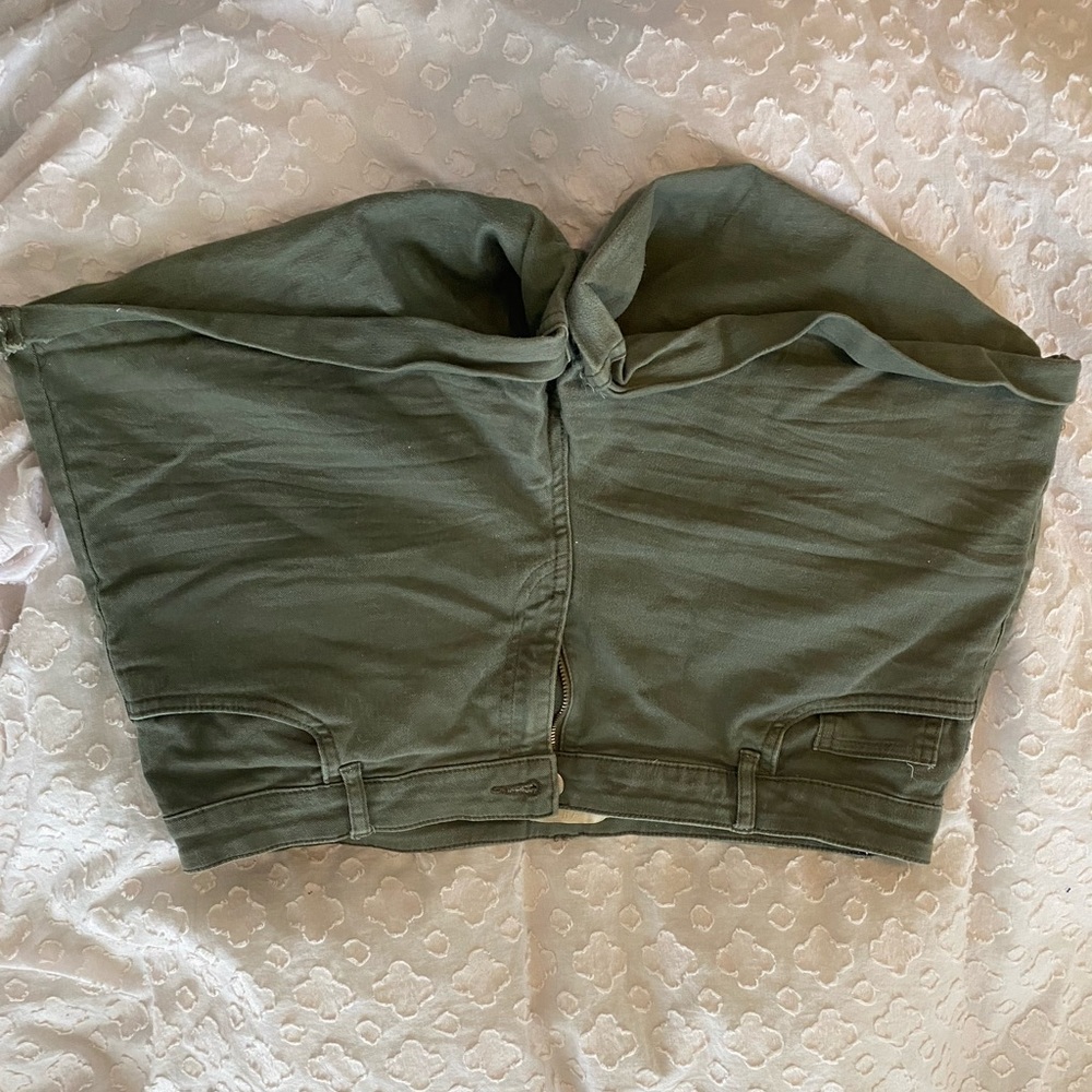 army green shorts